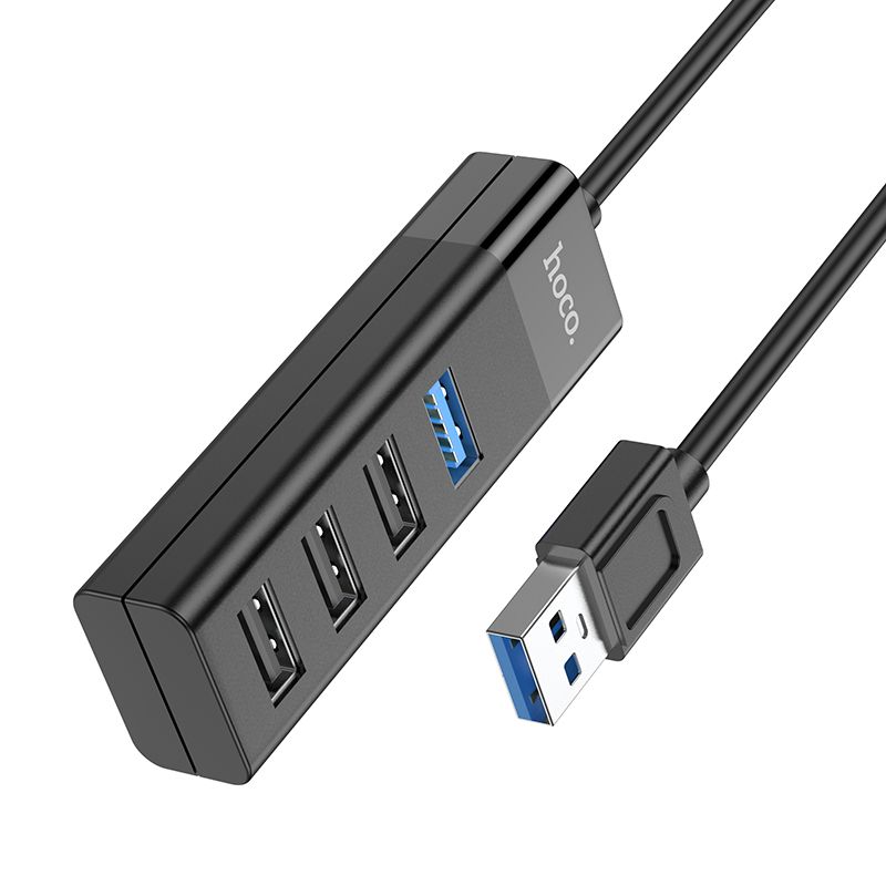 Hoco 4 poorts HUB Cable - USB-A naar USB-A 2.0 en 3.0 Hoco 4 poorts HUB Cable - USB-A naar USB-A 2.0 en 3.0